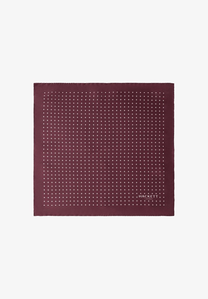 Hackett London HANDKERCHIEF - Pañuelo de bolsillo - burgundy red