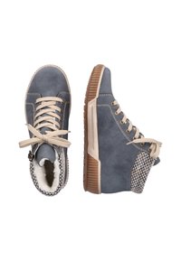 Rieker Bottines à lacets - jeans/schwarz-kiesel