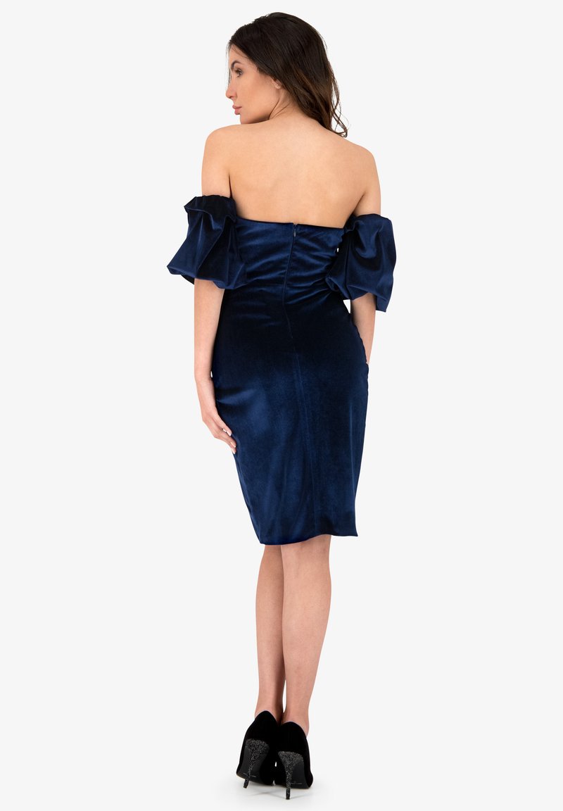 Damen Freizeitkleider | Prestije CARMENTRÄGERN Cocktailkleid/festliches Kleid dunkelblau - AM03928 Damen Freizeitkleider | Prestije CARMENTRÄGERN Cocktailkleid/festliches Kleid dunkelblau - AM03928