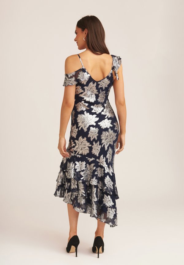 FLORAL CLIPPED TIERED RUFFLE - Cocktail dress / Party dress4