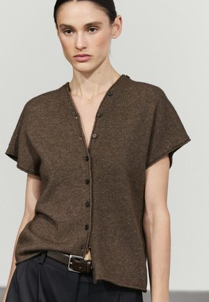 Massimo Dutti, Vest - mottled brown