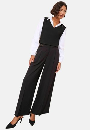 REGULAR FIT - 2 IN 1 - Top - black