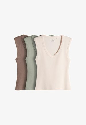 THE SET, 3 PACK - Top - pale green pink neutral