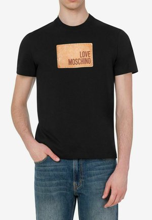 Love Moschino, T-shirt con stampa - black
