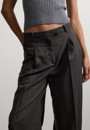 Stefanel, WIDE-LEG TROUSERS. - Pantalones - dark grey