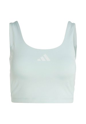 adidas Performance PWR TANK - Reggiseno sportivo con sostegno leggero - sage