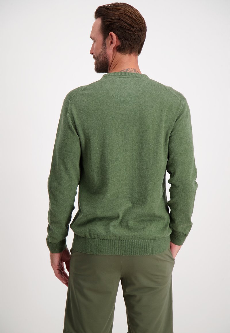 Herren Strickjacken | BISON Strickpullover olive/oliv - AI64443 Herren Strickjacken | BISON Strickpullover olive/oliv - AI64443