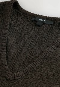 REGULAR FIT  SLEEVELESS TEXTUED  - Tops - chocolate brown