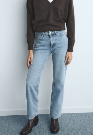 Mango MATILDA RISE - Ravne kavbojke - blue