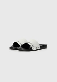 EA7 Emporio Armani WATER SPORTS UNISEX - Baseino šlepetės - black/white