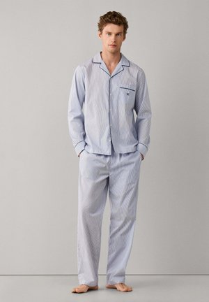 Hackett London, HACKETT LONDON PYJAMA SET STRIPES WOVEN PJ - Pyjama - white
