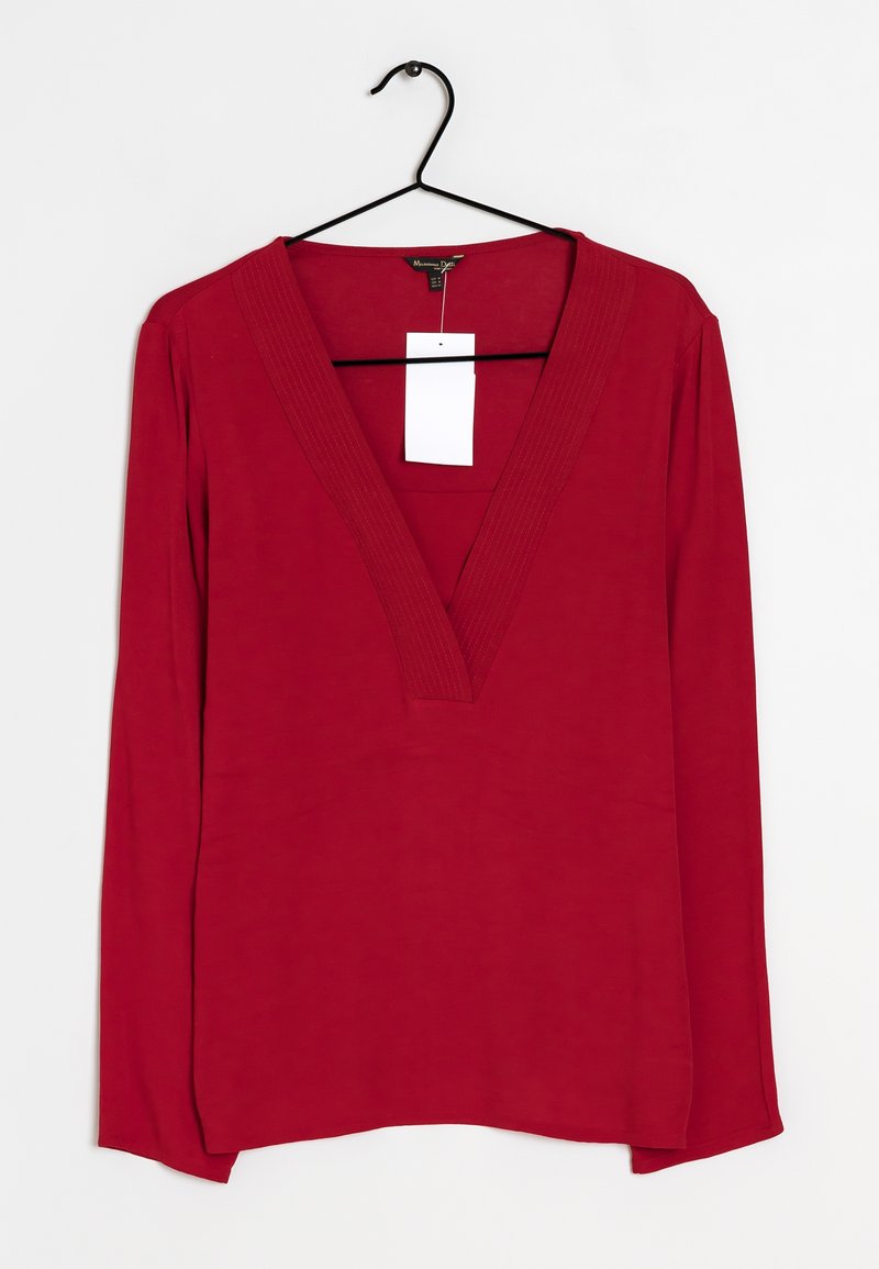 Massimo Dutti Langarmshirt - red