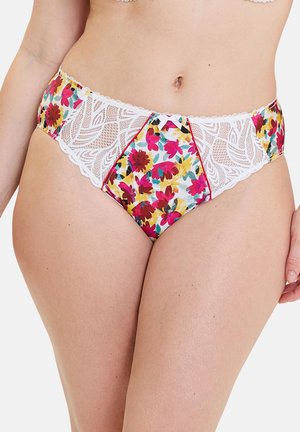 CÉLIA - Slip - fleurs rouges, jaunes