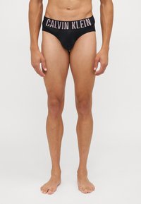 Calvin Klein Underwear HIP BRIEF INTENSE POWER 3 PACK  - Briefs - black/syrah/sand/brown