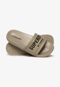 Superdry & Co CITY LUXE - Pool slides - deep beige slub