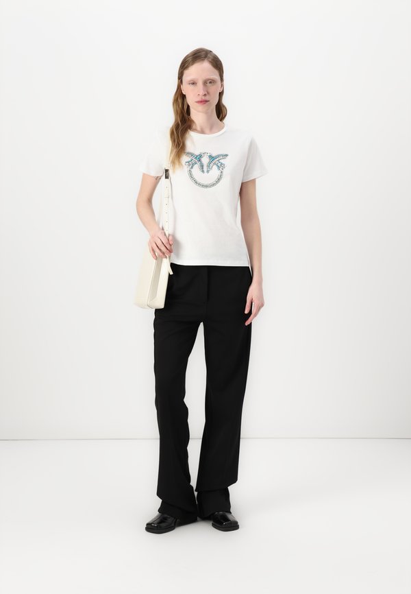 QUENTIN LOGO BIRDS RICAMATO - Print T-shirt2