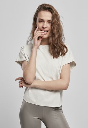 LADIES SHORT PIGMENT DYE CUT ON SLEEVE TEE - Jednoduché tričko - palesasphalt
