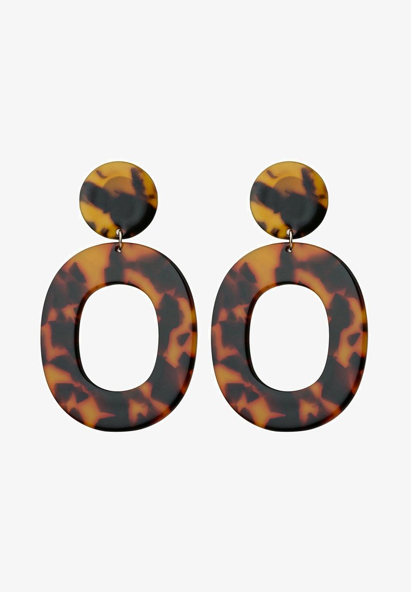 Gemshine AUS SCHILDPATT - Earrings - braun