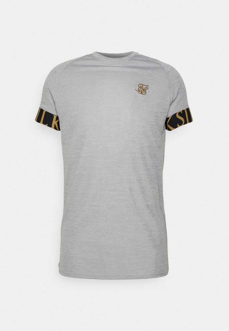 Herren T-Shirts basic | SIKSILK DYNAMIC TECH T-Shirt print grey marl/grau-meliert - DS82762 Herren T-Shirts basic | SIKSILK DYNAMIC TECH T-Shirt print grey marl/grau-meliert - DS82762