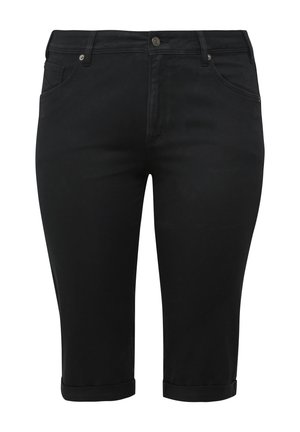 QS, CATIE MID RISE CAPRI LENGTH - Short en jean - schwarz