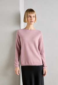 Marc O'Polo LONGSLEEVE ROUND NECK - Pullover - dark mauve