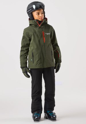 Swedemount ANTON - Snowboardjacke - dk olive green burned orange