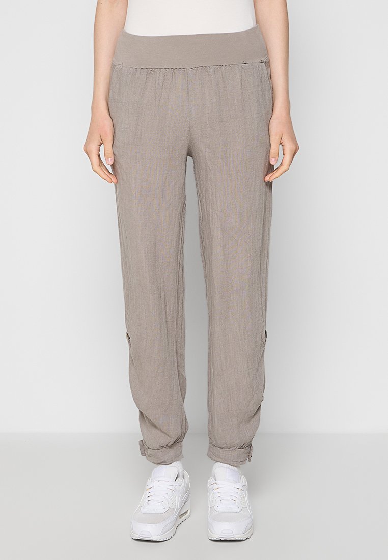 Le Monde du Lin Broek taupe