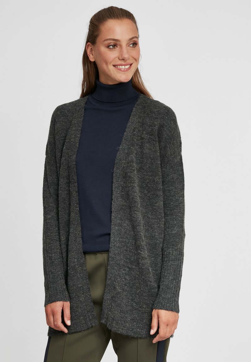 Damen Strickjacken | Oxmo OXGISELE Strickjacke dark grey melange/dunkelgrau - RW41841 Damen Strickjacken | Oxmo OXGISELE Strickjacke dark grey melange/dunkelgrau - RW41841
