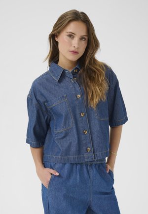 Skjortebluser - dark blue chambray