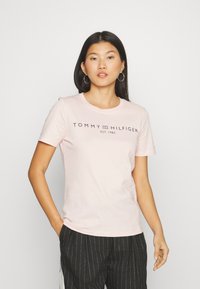 Tommy Hilfiger - LOGO - Marškinėliai su spaudiniu - whimsy pink Miniatiūros vaizdas 1