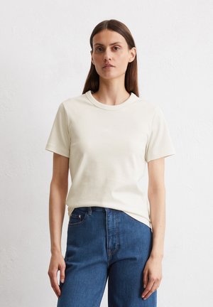 AUS INTERLOCK - Basic T-shirt - white cotton