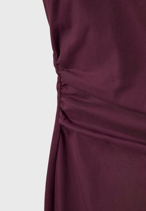 Stradivarius, BENGALINE MIDI DRESS WITH SQUARE NECKLINE - Robe fourreau - purple