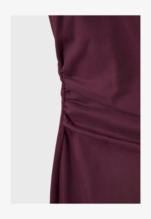 Stradivarius, BENGALINE MIDI DRESS WITH SQUARE NECKLINE - Etui-jurk - purple