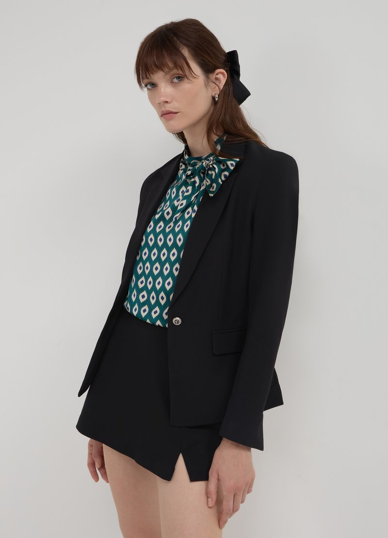 Calliope MONOPETTO SLIM - Blazer - nero