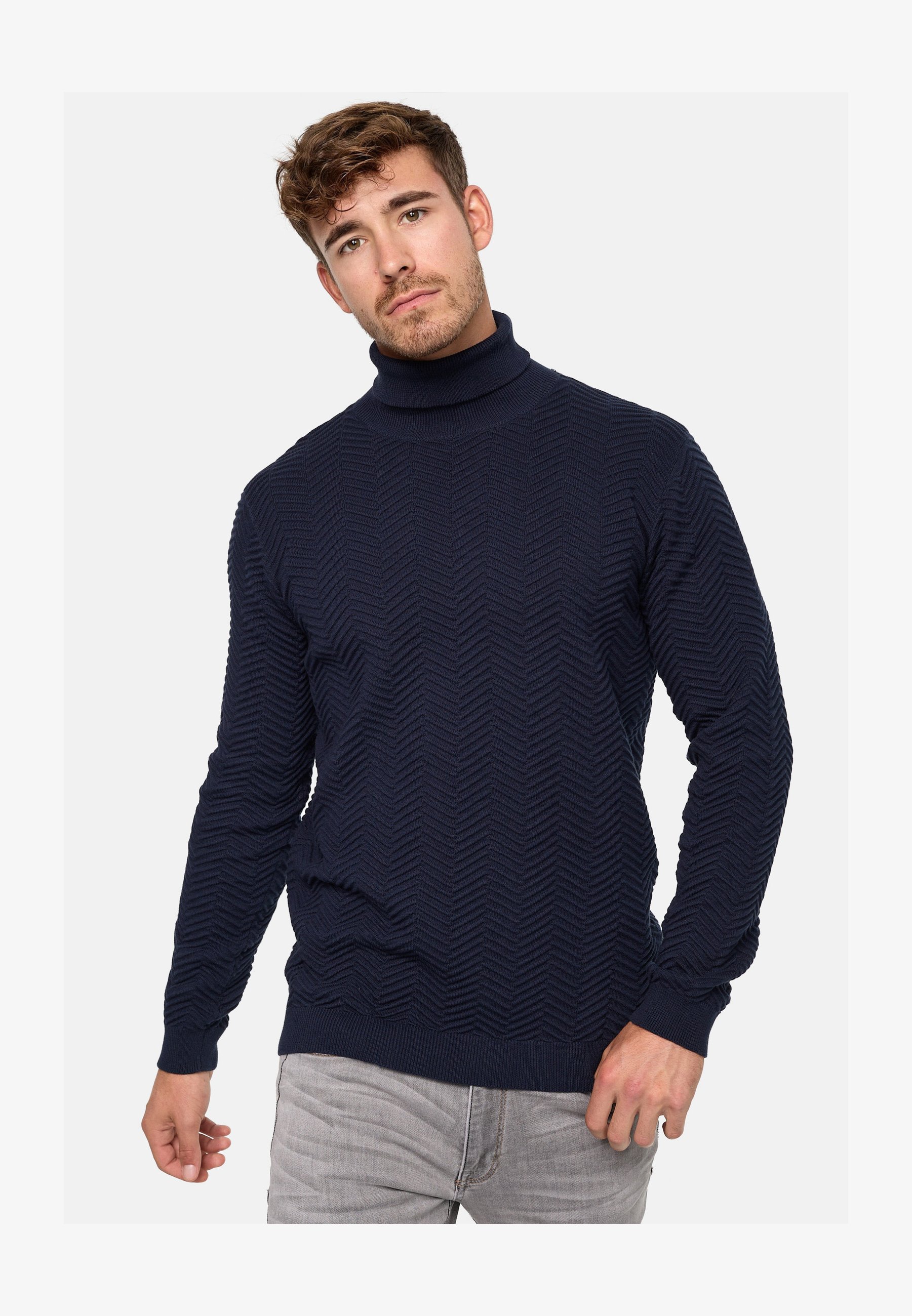 ONLY & SONS Maglione Uomo Lavorato A Maglia In Misto Cotone, Girocollo, Maniche Lunghe