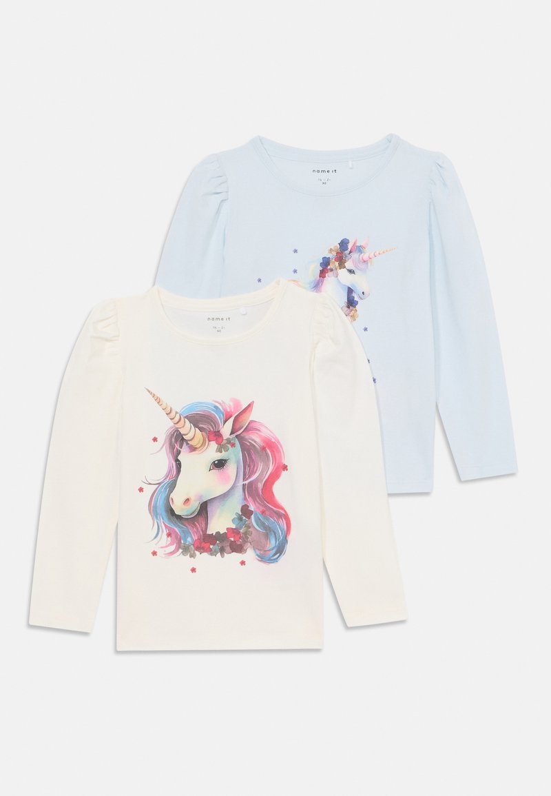 Name it - NMFKRULLE BOX 2 PACK - Long sleeved top - country air/cloud dancer, Enlarge