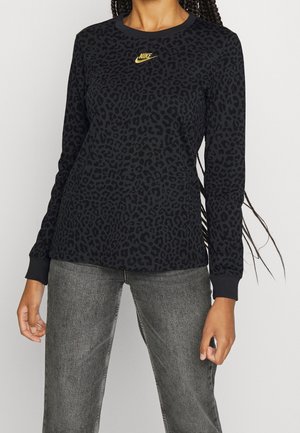 Langærmet T-shirt - black