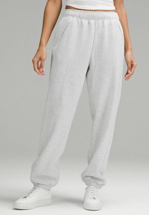 lululemon SCUBA MID-RISE OVERSIZED REGULAR - Teplákové kalhoty - heathered core ultra light grey