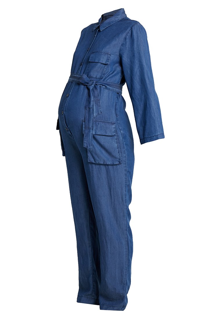 Pietro Brunelli Jumpsuit blauw denim/bluedenim