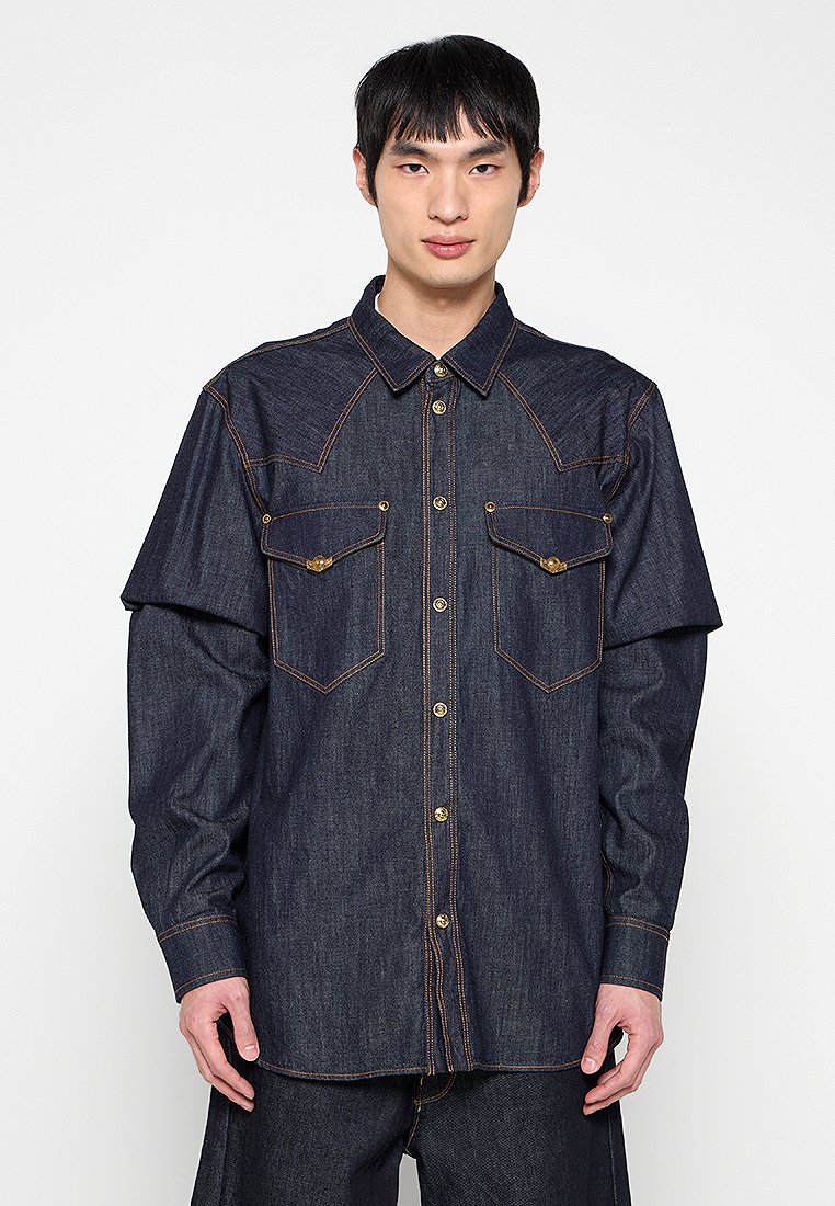 Versace Jeans Couture Overhemd blauw denim/bluedenim Versace Jeans Couture Overhemd blauw denim/bluedenim