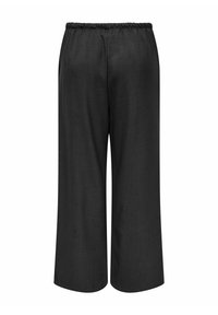 JDY MIT WEITEM BEINSCHNITT  NINA HOHE TAILLE   - Broek - dark grey melange