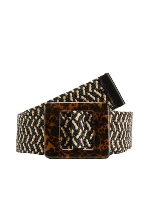 Gevlochten riem - schwarz