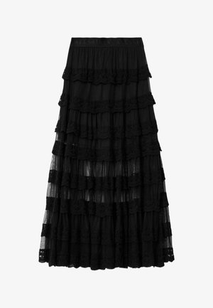 AllSaints, MAGGIE SKIRT - Μάξι φούστα - black