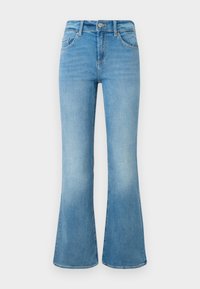 ONLBLUSH MID WAIST FLARED - Platėjantys džinsai - light blue denim