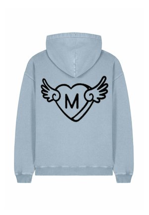 WINGS BACK EMBROIDERY UNISEX VINTAGE - Hoodie - light blue