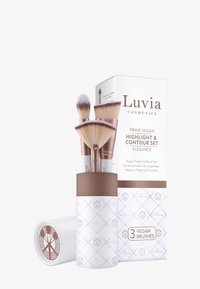 Luvia Cosmetics - HIGHLIGHT & CONTOUR SET - Sminkborstset - pearl white/coffee brown Miniatyrbild 1