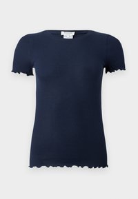 BERNADINE REGULAR O NECK - Lihtne T-särk - navy
