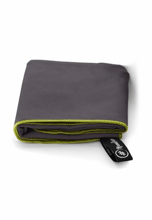 FÜR URLAUB - Strandtuch - grau   gelber rand