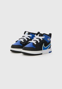 Jordan JORDAN 1 UNISEX - Baskets basses - black/game royal/white/light silver-coloured