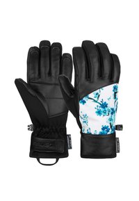 Unselected, black blue flowers